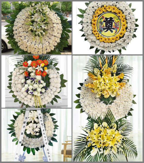 广东梅州市丰顺县砂田镇黄花村花圈速递